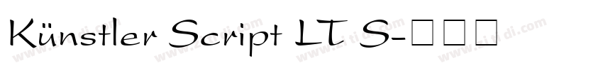 Künstler Script LT S字体转换